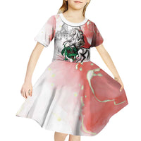 Happy Saint George's Day Kid Short Sleeve Dress Diada de Sant Jordi