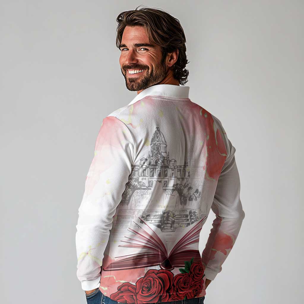 Happy Saint George's Day Long Sleeve Polo Shirt Diada de Sant Jordi