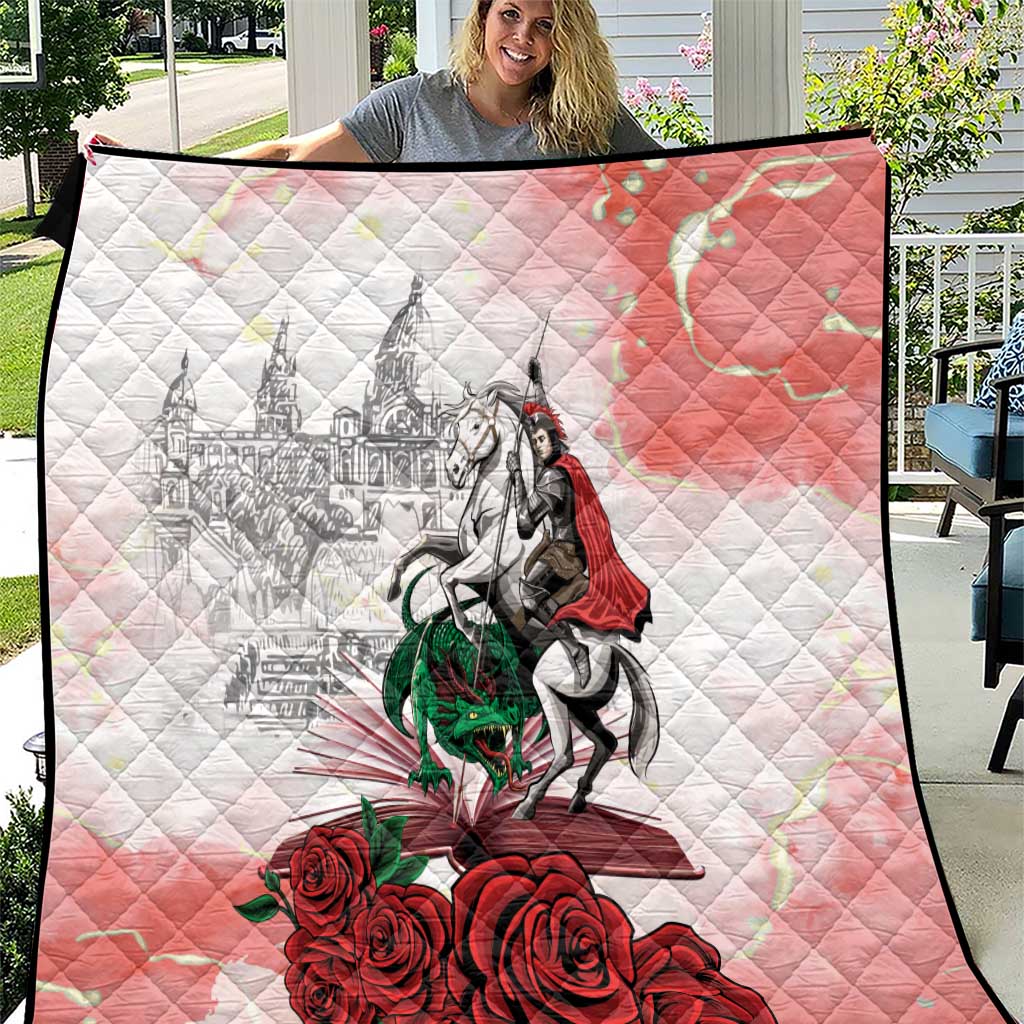Happy Saint George's Day Quilt Diada de Sant Jordi