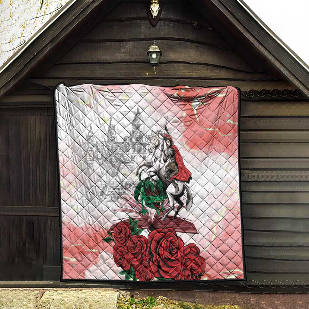 Happy Saint George's Day Quilt Diada de Sant Jordi