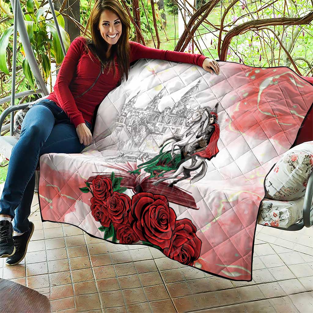 Happy Saint George's Day Quilt Diada de Sant Jordi