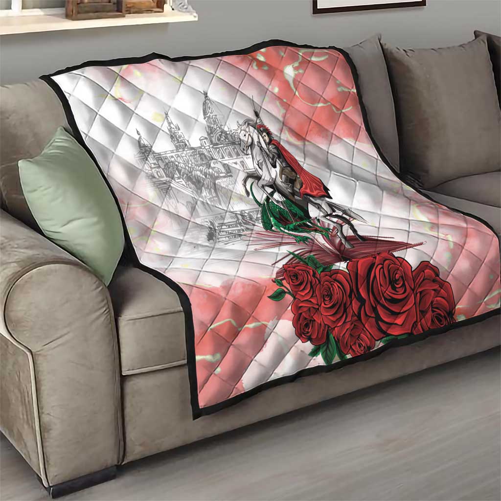 Happy Saint George's Day Quilt Diada de Sant Jordi