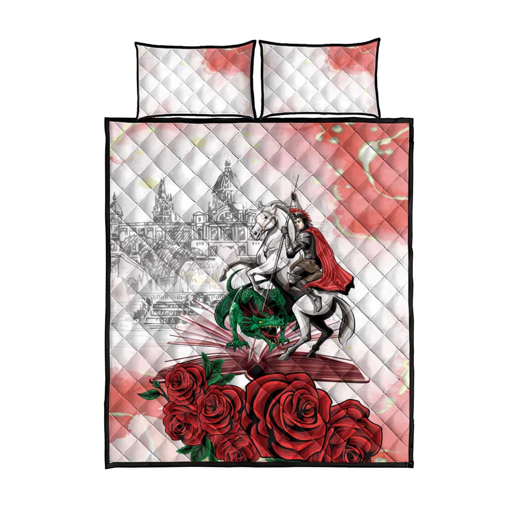 Happy Saint George's Day Quilt Bed Set Diada de Sant Jordi
