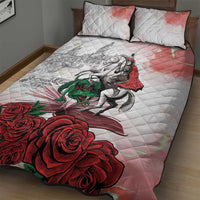Happy Saint George's Day Quilt Bed Set Diada de Sant Jordi