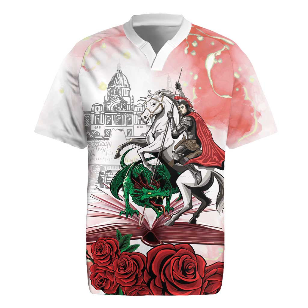Happy Saint George's Day Rugby Jersey Diada de Sant Jordi