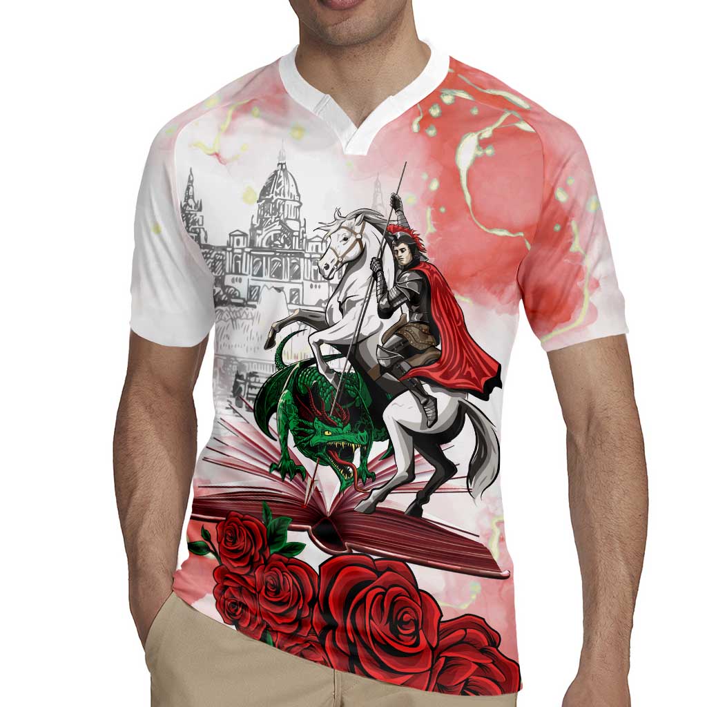 Happy Saint George's Day Rugby Jersey Diada de Sant Jordi