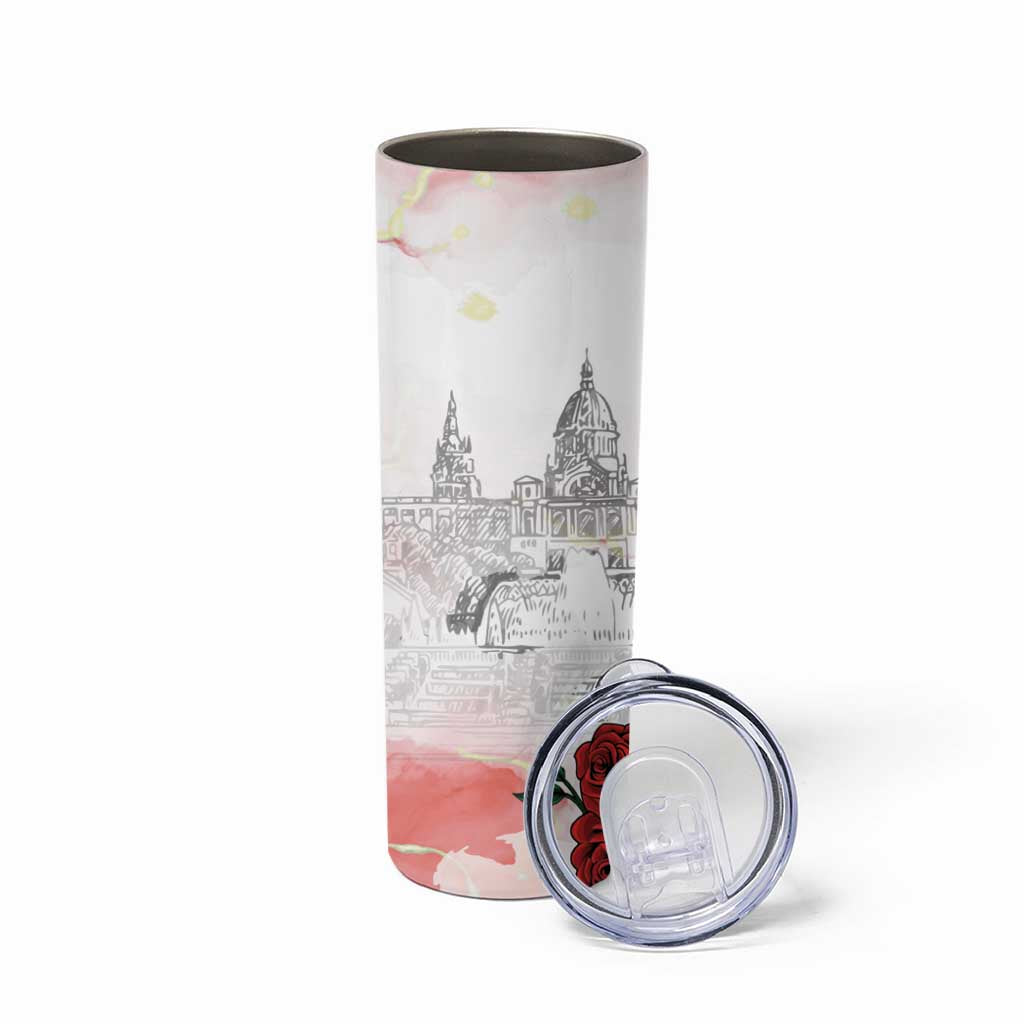 Happy Saint George's Day Skinny Tumbler Diada de Sant Jordi
