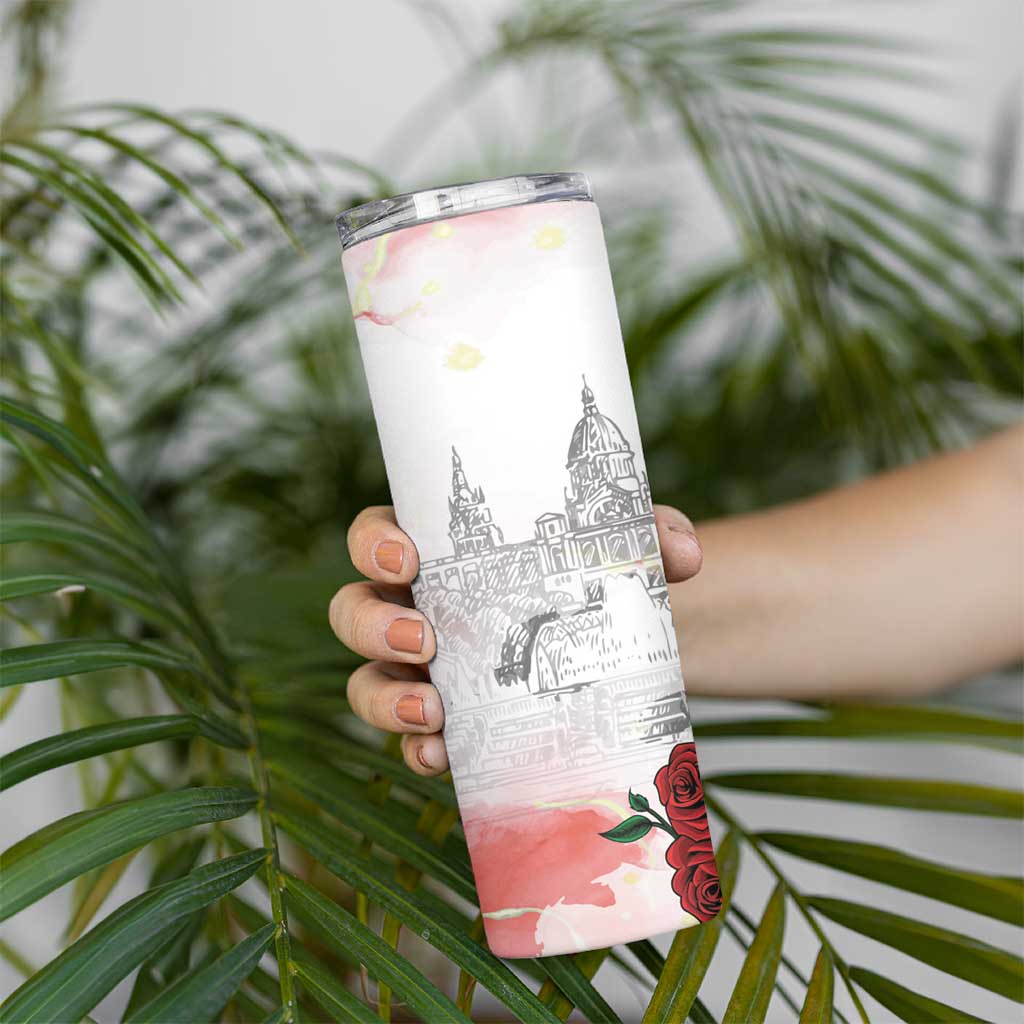 Happy Saint George's Day Skinny Tumbler Diada de Sant Jordi