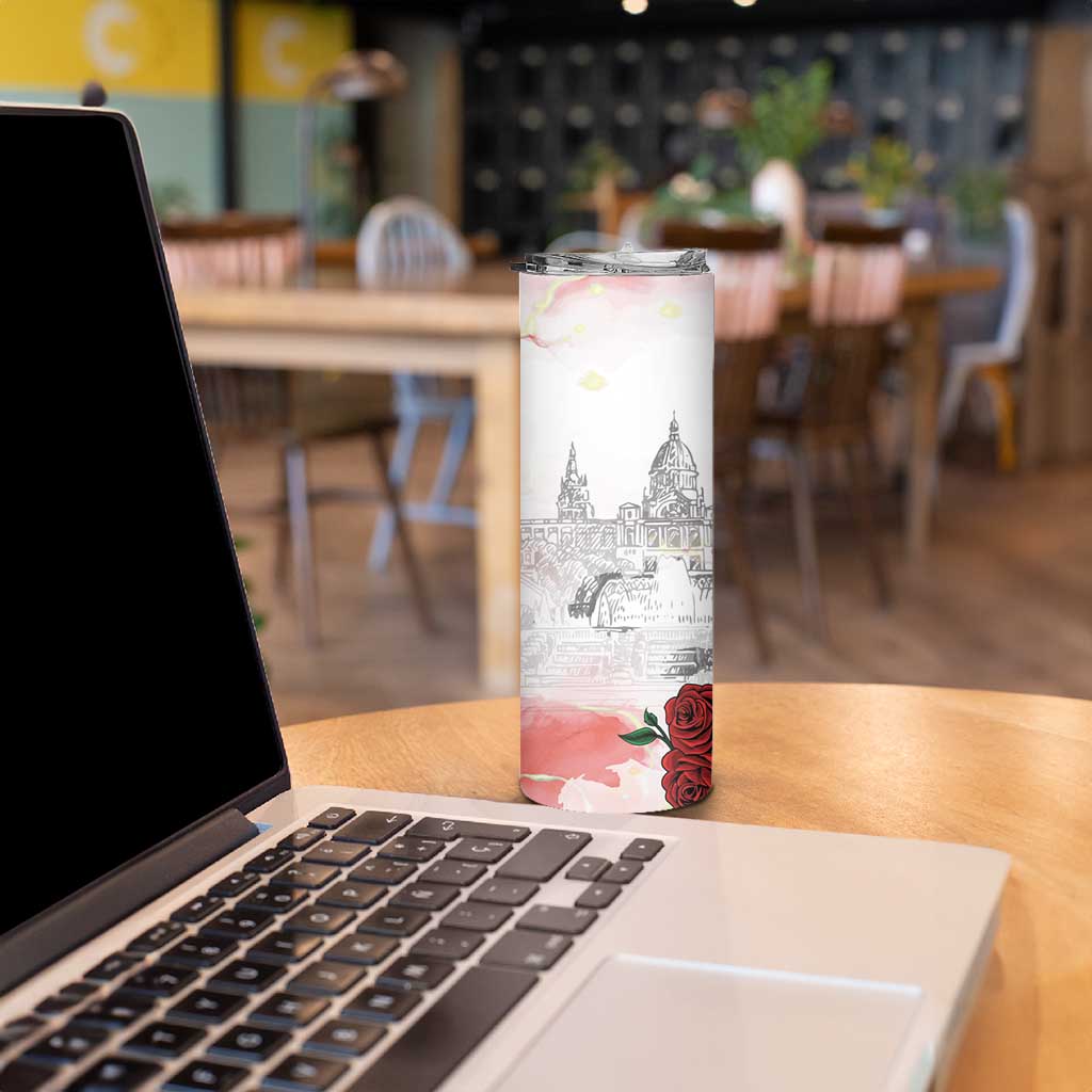 Happy Saint George's Day Skinny Tumbler Diada de Sant Jordi