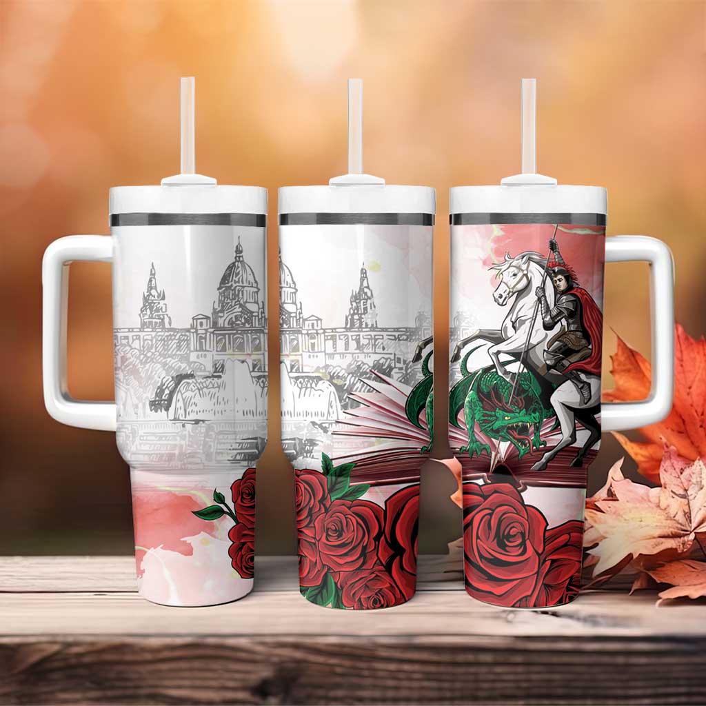 Happy Saint George's Day Tumbler With Handle Diada de Sant Jordi