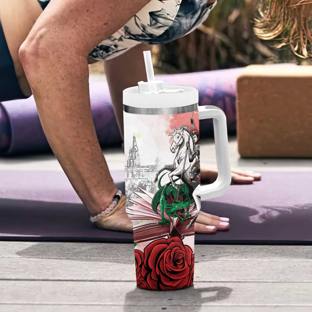 Happy Saint George's Day Tumbler With Handle Diada de Sant Jordi