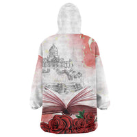 Happy Saint George's Day Wearable Blanket Hoodie Diada de Sant Jordi