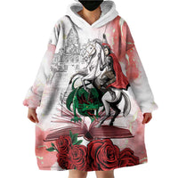 Happy Saint George's Day Wearable Blanket Hoodie Diada de Sant Jordi