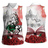 Happy Saint George's Day Women Sleeveless Polo Shirt Diada de Sant Jordi