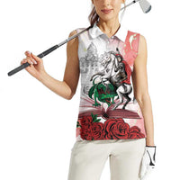 Happy Saint George's Day Women Sleeveless Polo Shirt Diada de Sant Jordi
