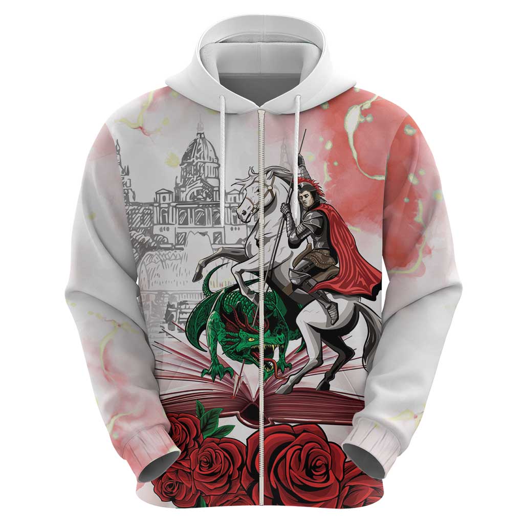 Happy Saint George's Day Zip Hoodie Diada de Sant Jordi