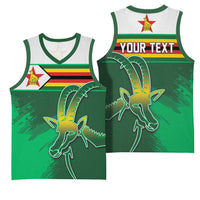 Zimbabwe Rugby Personalized Basketball Jersey Charging Sables Spirit