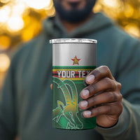 Zimbabwe Rugby Personalized 4 in 1 Can Cooler Tumbler Charging Sables Spirit