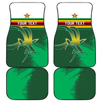 Zimbabwe Rugby Personalized Car Mats Charging Sables Spirit