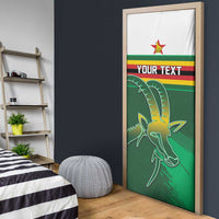 Zimbabwe Rugby Personalized Door Cover Charging Sables Spirit