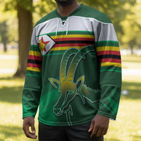 Zimbabwe Rugby Personalized Hockey Jersey Charging Sables Spirit