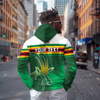 Zimbabwe Rugby Personalized Hoodie Charging Sables Spirit