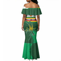 Zimbabwe Rugby Personalized Mermaid Dress Charging Sables Spirit
