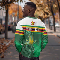 Zimbabwe Rugby Personalized Sweatshirt Charging Sables Spirit