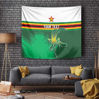 Zimbabwe Rugby Personalized Tapestry Charging Sables Spirit