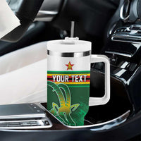 Zimbabwe Rugby Personalized Tumbler With Handle Charging Sables Spirit