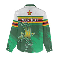 Zimbabwe Rugby Personalized Women Casual Shirt Charging Sables Spirit