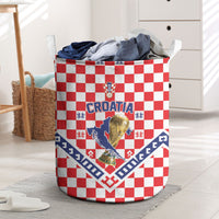 World Football Croatia Laundry Basket Fearless Red Check Power