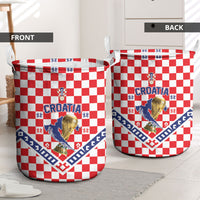World Football Croatia Laundry Basket Fearless Red Check Power