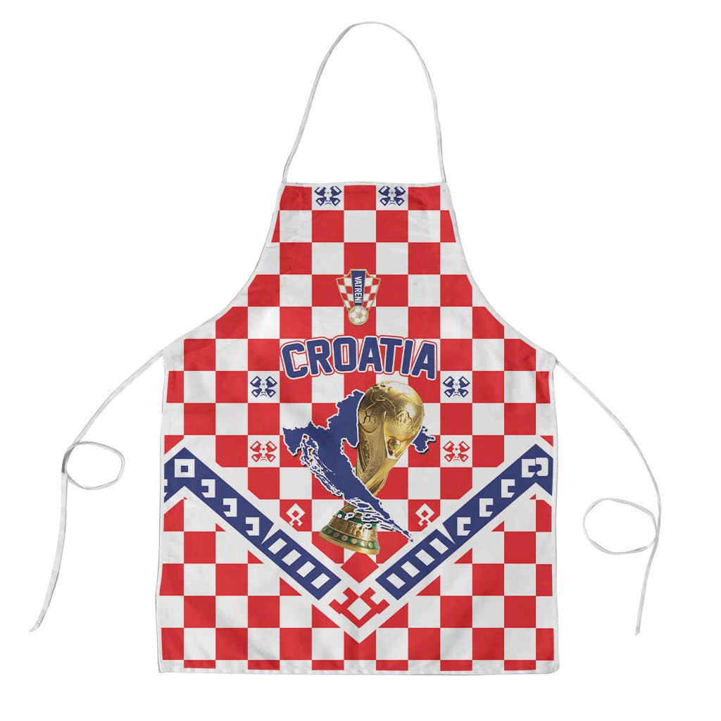 World Football Croatia Apron Fearless Red Check Power