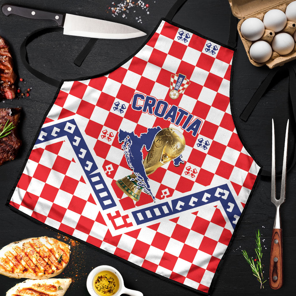 World Football Croatia Apron Fearless Red Check Power