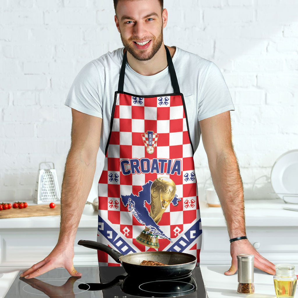 World Football Croatia Apron Fearless Red Check Power