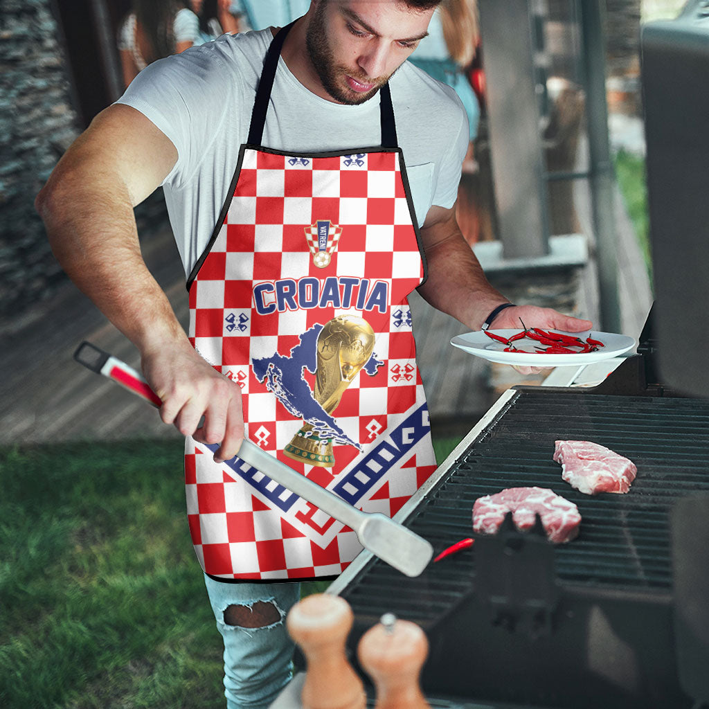 World Football Croatia Apron Fearless Red Check Power