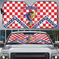 World Football Croatia Auto Sun Shade Fearless Red Check Power