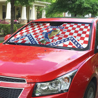 World Football Croatia Auto Sun Shade Fearless Red Check Power