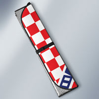 World Football Croatia Auto Sun Shade Fearless Red Check Power
