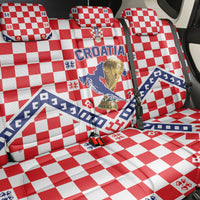 World Football Croatia Back Car Seat Cover Fearless Red Check Power