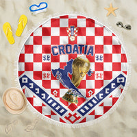 World Football Croatia Beach Blanket Fearless Red Check Power