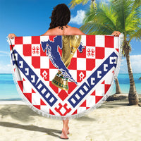 World Football Croatia Beach Blanket Fearless Red Check Power