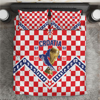 World Football Croatia Bedding Set Fearless Red Check Power