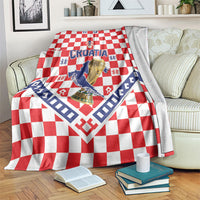 World Football Croatia Blanket Fearless Red Check Power
