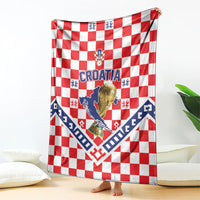 World Football Croatia Blanket Fearless Red Check Power