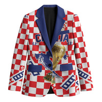 Custom World Football Croatia Blazer Fearless Red Check Power