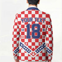 Custom World Football Croatia Blazer Fearless Red Check Power