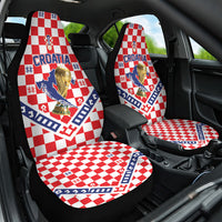 World Football Croatia Car Seat Cover Fearless Red Check Power