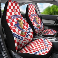 World Football Croatia Car Seat Cover Fearless Red Check Power
